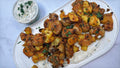 Crispy Potato Bites with Vegan Yogurt Dip