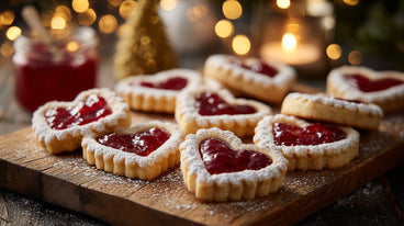 Cupid's Protein Thumbprint Cookies