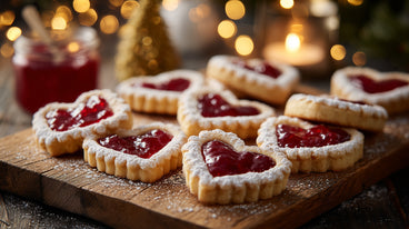 Cupid's Protein Thumbprint Cookies