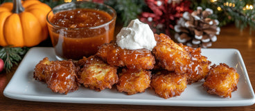Glazed Pumpkin Spice Fritters