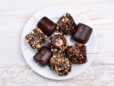 Vegan Chocolate Peanut Butter Banana Bites
