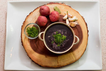 Potato, Leek, and Purple Corn Chowder