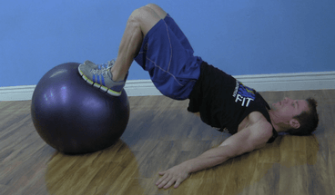 Swiss Ball Hamstring Curl
