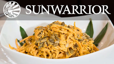 Raw Vegan Pumpkin Alfredo Pasta