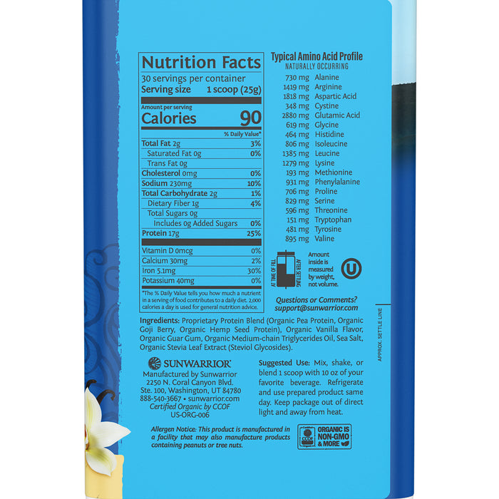 WarriorBlend 750g Vanilla Amazon  Right