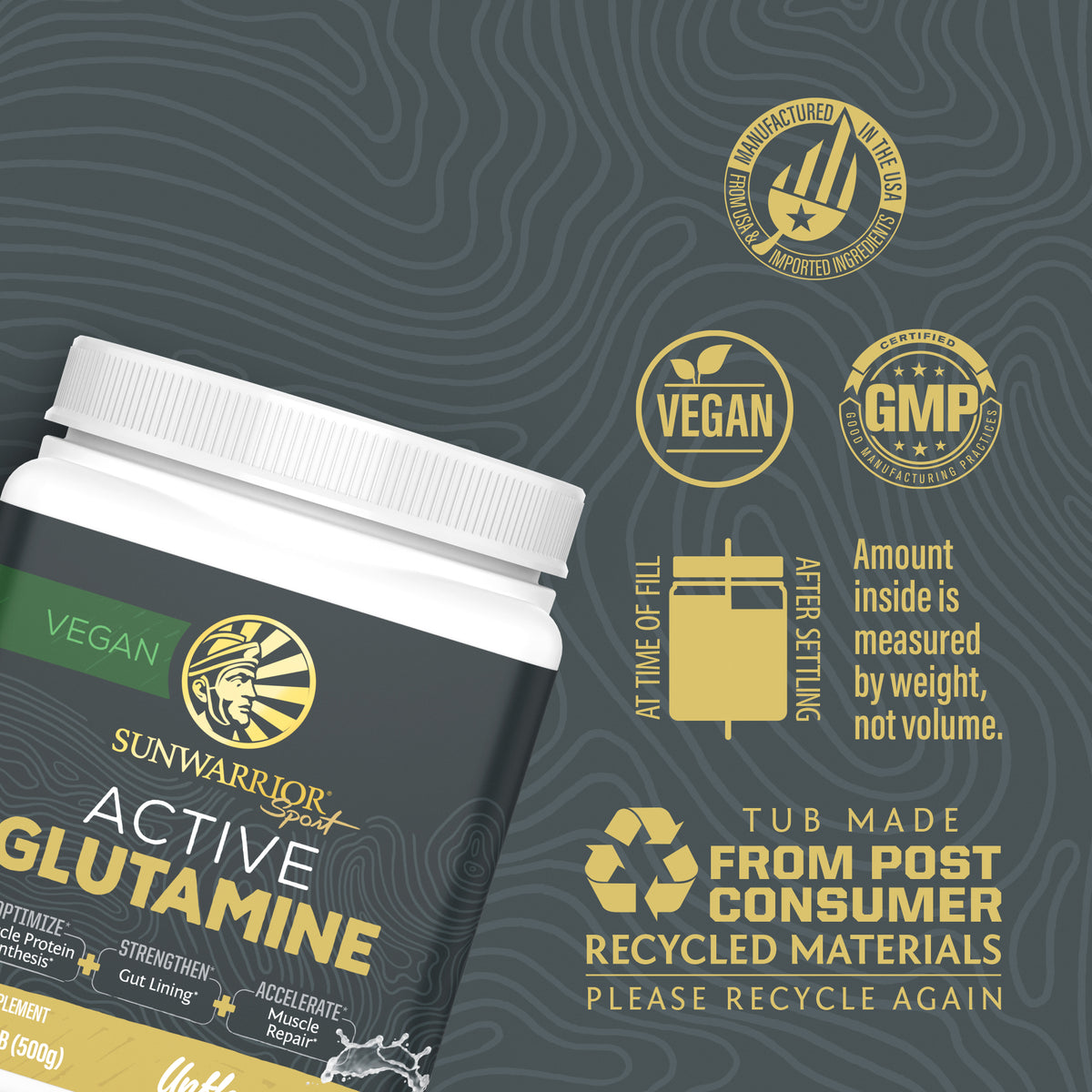 Active Glutamine Vitamins & Supplements Sunwarrior