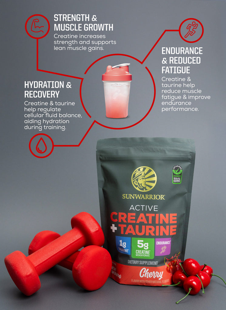 Active Creatine Plus Taurine Cherry - Life style banner image mobile