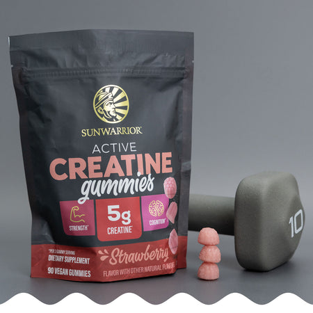 Creatine Gummies for Strength - Strawberry Vitamins & Supplements Sunwarrior