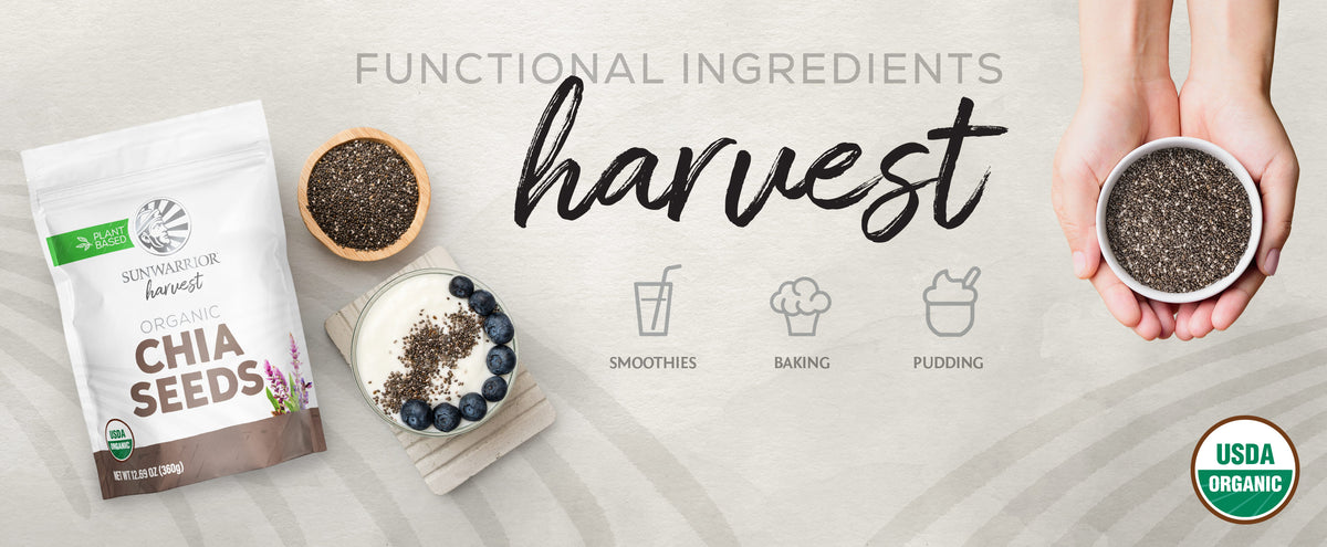 Organic Chia Seeds - Life style banner image desktop