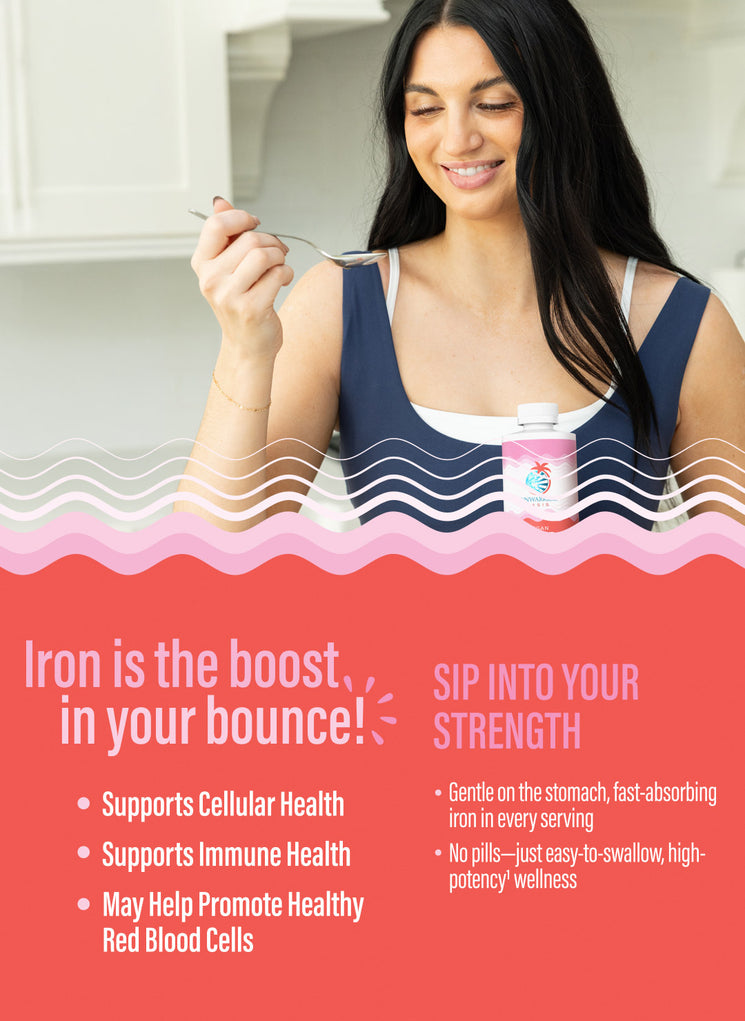 Liquid Iron Supplement Mixed Berry - Life style banner image mobile
