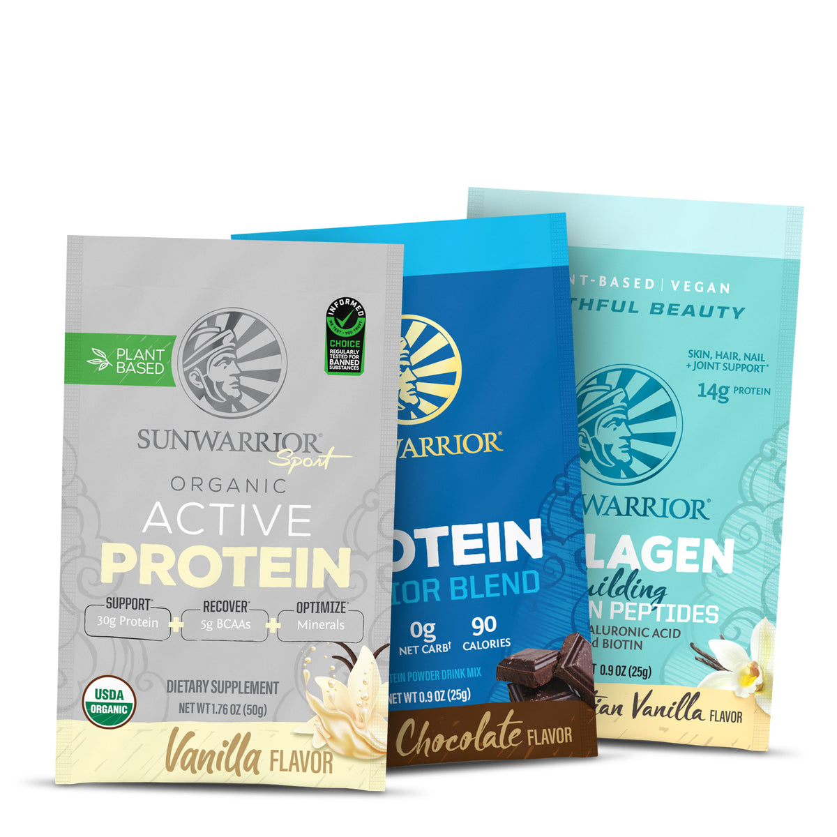 Single Serving Packets Plant-based Protein Sunwarrior