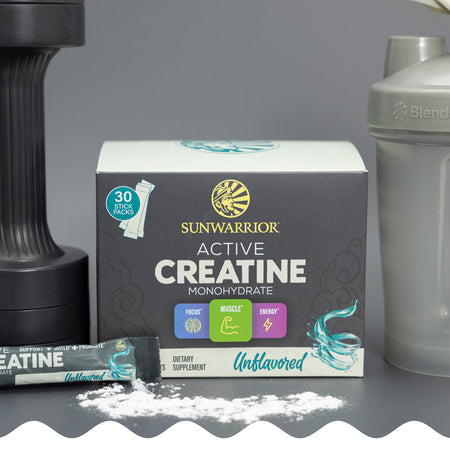 Active Creatine 30 Sticks Unflavored Vitamins & Supplements Sunwarrior