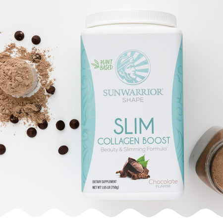 SLIM Collagen Boost - Chocolate Plant-based Protein Sunwarrior