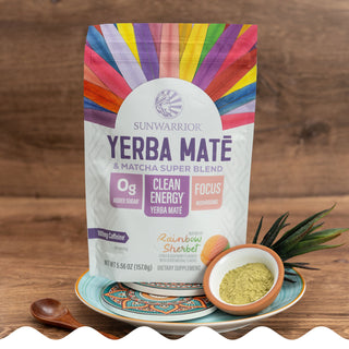 Yerba Mate + Matcha Clean Energy Superblend – Rainbow Sherbet Sunwarrior
