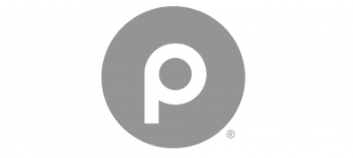 Publix store logo in gray on a transparent background