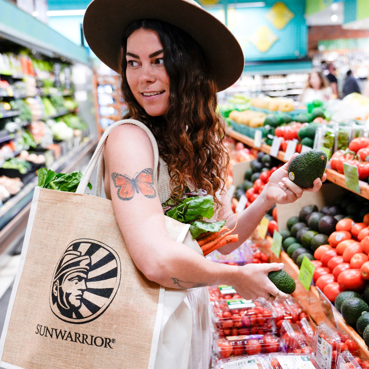 Jute Tote Bag Sunwarrior