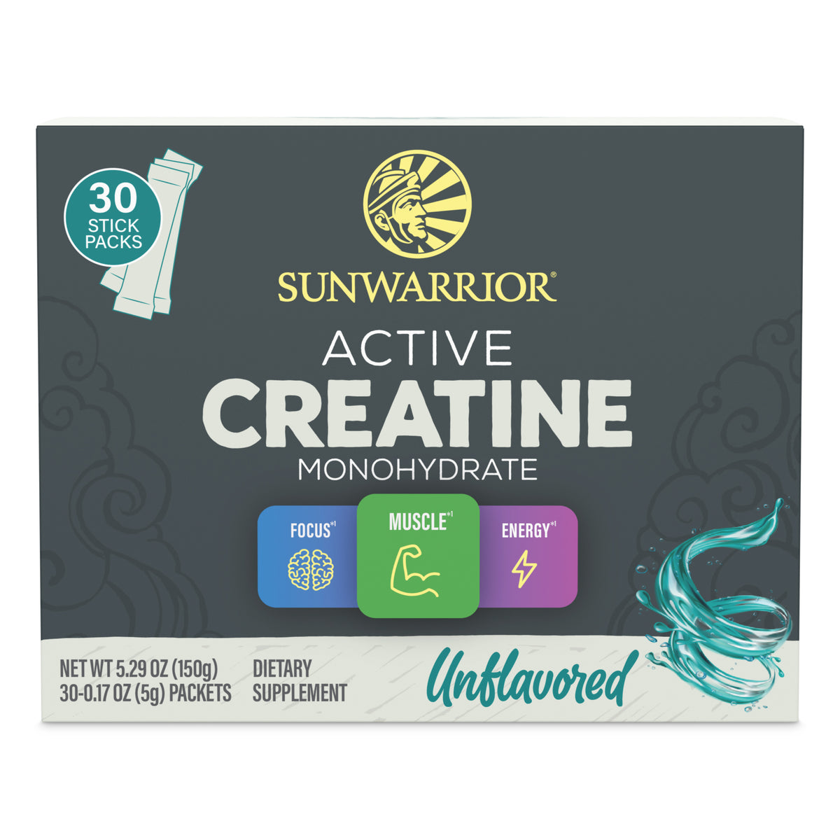 Active Creatine 30 Sticks Vitamins & Supplements Sunwarrior