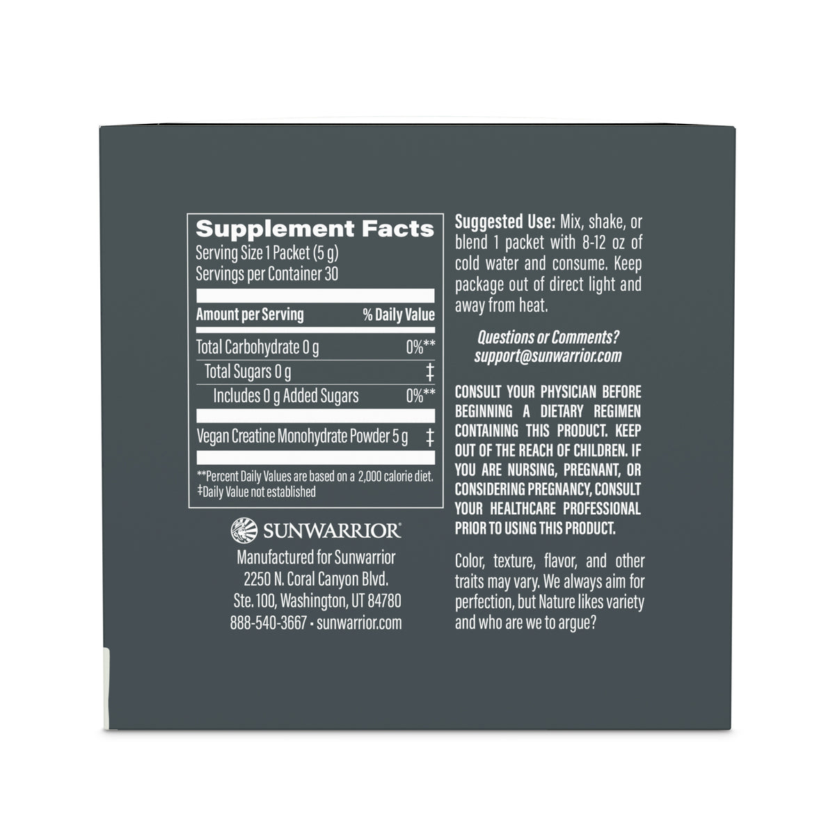 Active Creatine 30 Sticks Vitamins & Supplements Sunwarrior