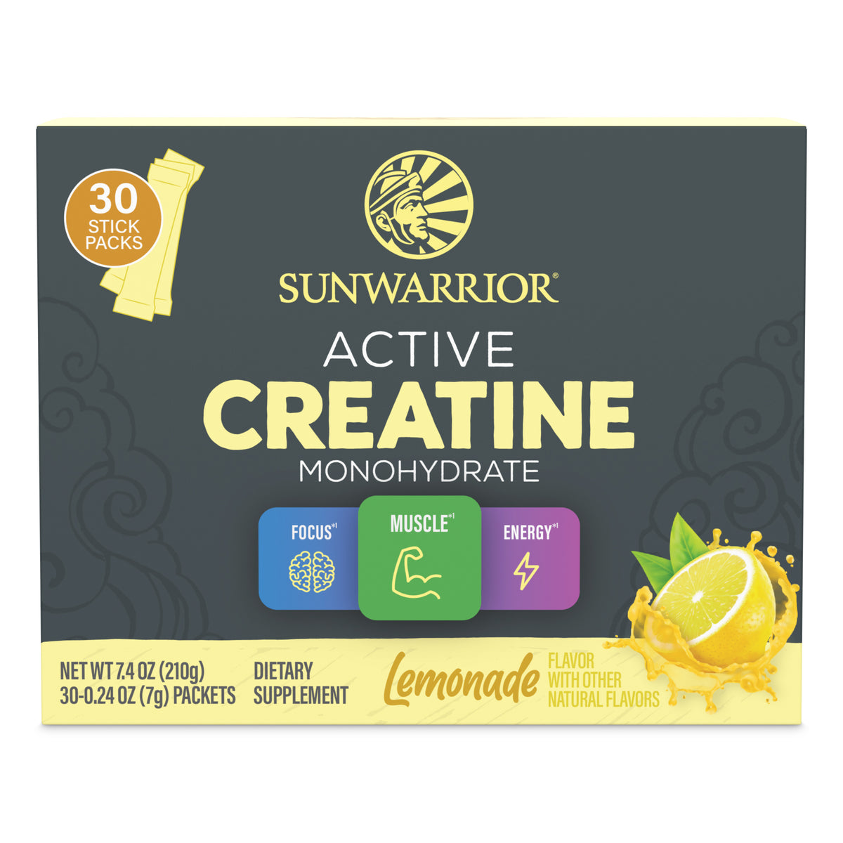 Active Creatine 30 Sticks Vitamins & Supplements Sunwarrior