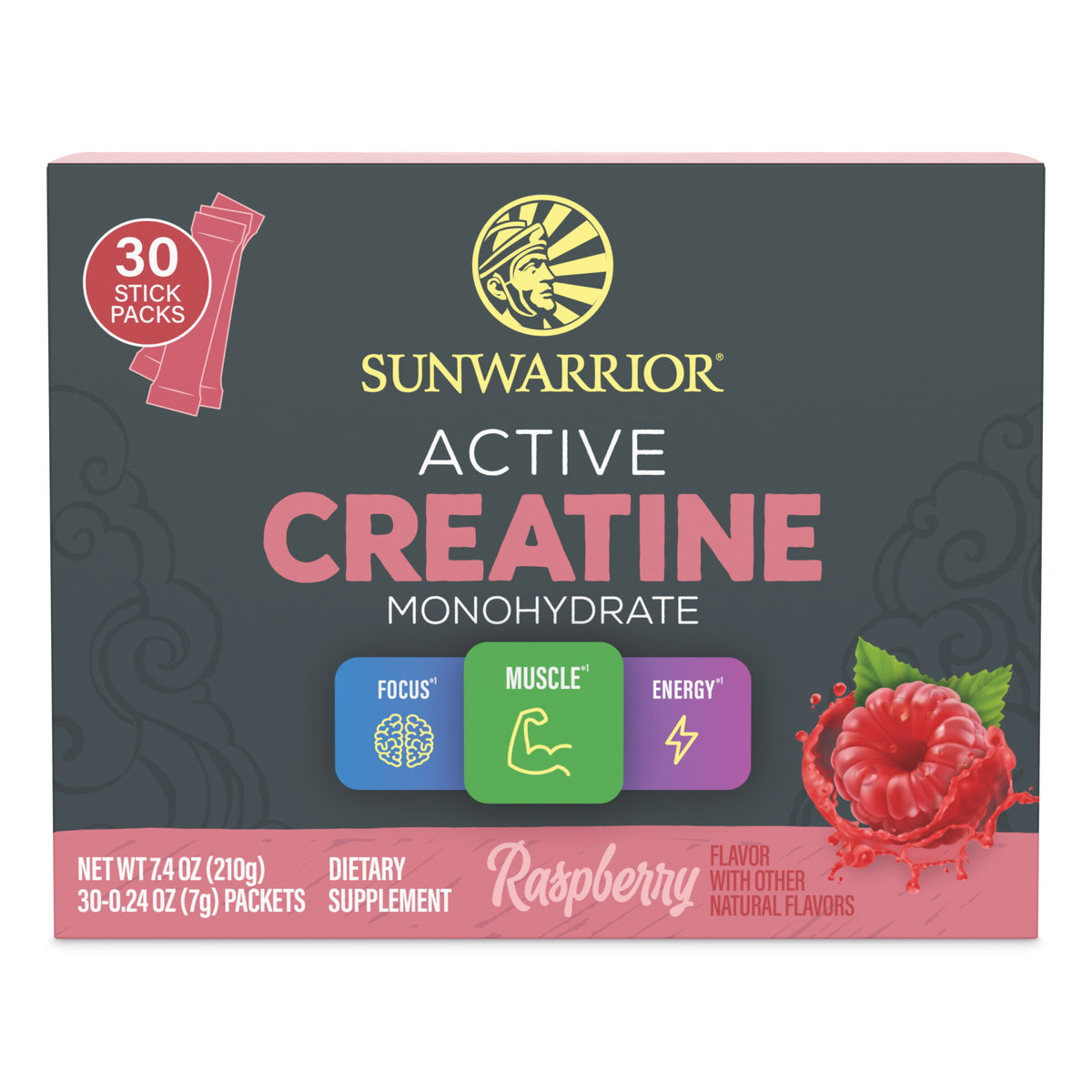 Active Creatine 30 Sticks Vitamins & Supplements Sunwarrior