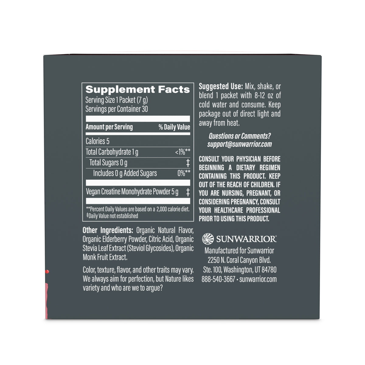 Active Creatine 30 Sticks Vitamins & Supplements Sunwarrior