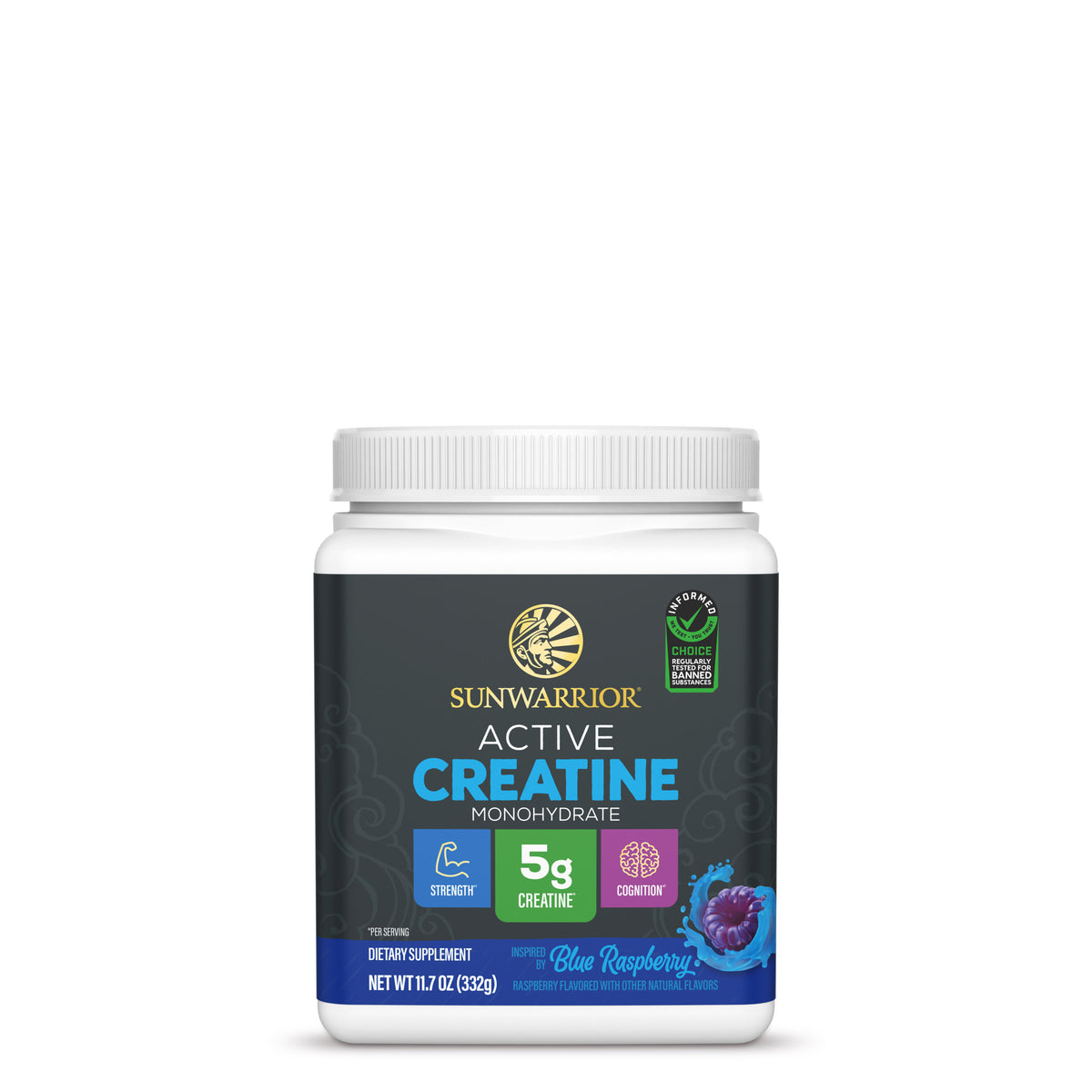 Active Creatine Blue Raspberry Vitamins & Supplements Sunwarrior