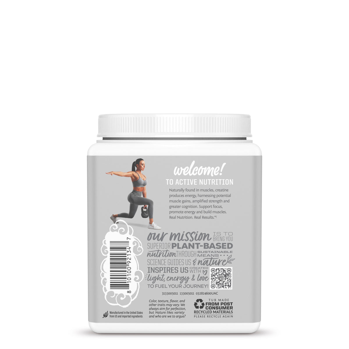 ActiveCreatine 600g unflavored Back