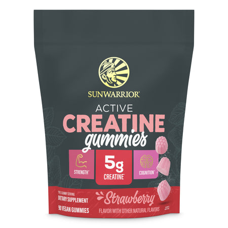 Creatine Gummies for Strength - Strawberry Vitamins & Supplements Sunwarrior 30 Servings