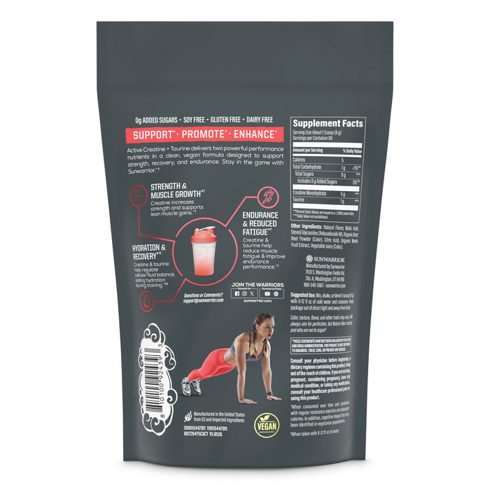 Active Creatine Plus Taurine Cherry Vitamins & Supplements Sunwarrior