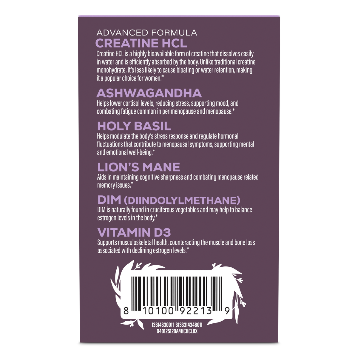 Active Creatine HCL Capsules For Her 40+ Vitamins & Supplements Sunwarrior