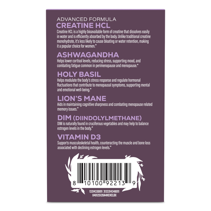 Active Creatine HCL Capsules For Her 40+ Vitamins & Supplements Sunwarrior