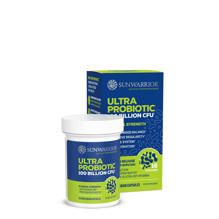 Active Ultra Probiotic Capsules Vitamins & Supplements Sunwarrior 30 Servings