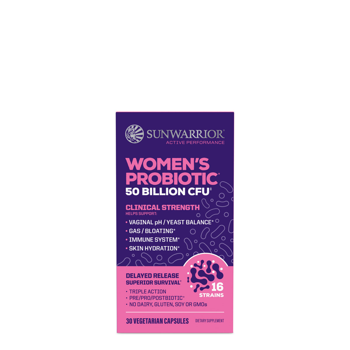 Active Women's Probiotic Capsules Vitamins & Supplements Sunwarrior