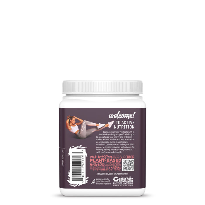 Active Pre-Workout for HER Vitamins & Supplements Sunwarrior