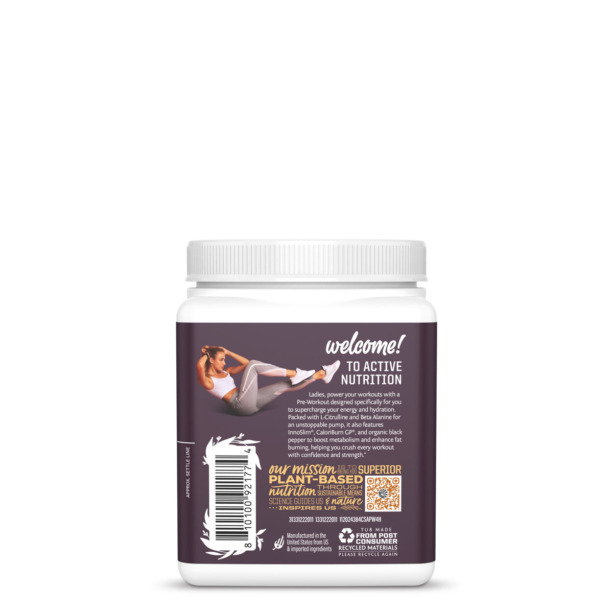 Active Pre-Workout for HER Vitamins & Supplements Sunwarrior