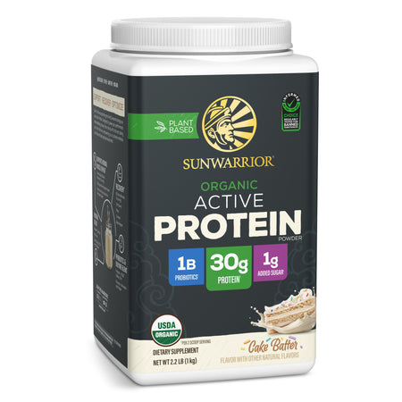 Active Protein - Cake Batter Plant-based Protein Sunwarrior 20 Servings