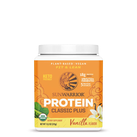 Classic Plus Protein Powder - Vanilla Plant-based Protein Sunwarrior