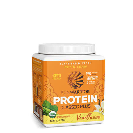Classic Plus Protein Powder - Vanilla Plant-based Protein Sunwarrior 15 Servings