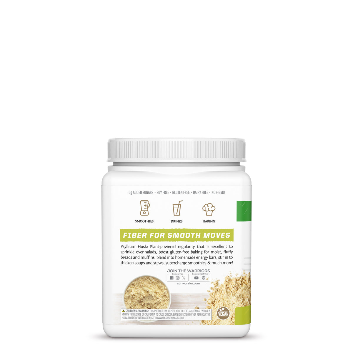 Organic Psyllium Husk Powder Superfood Supplements Sunwarrior