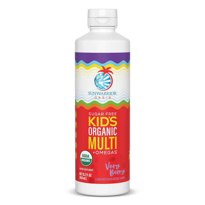 Organic Kid's Liquid Multi Vitamin with Omegas Vitamins & Supplements Sunwarrior 30 Servings