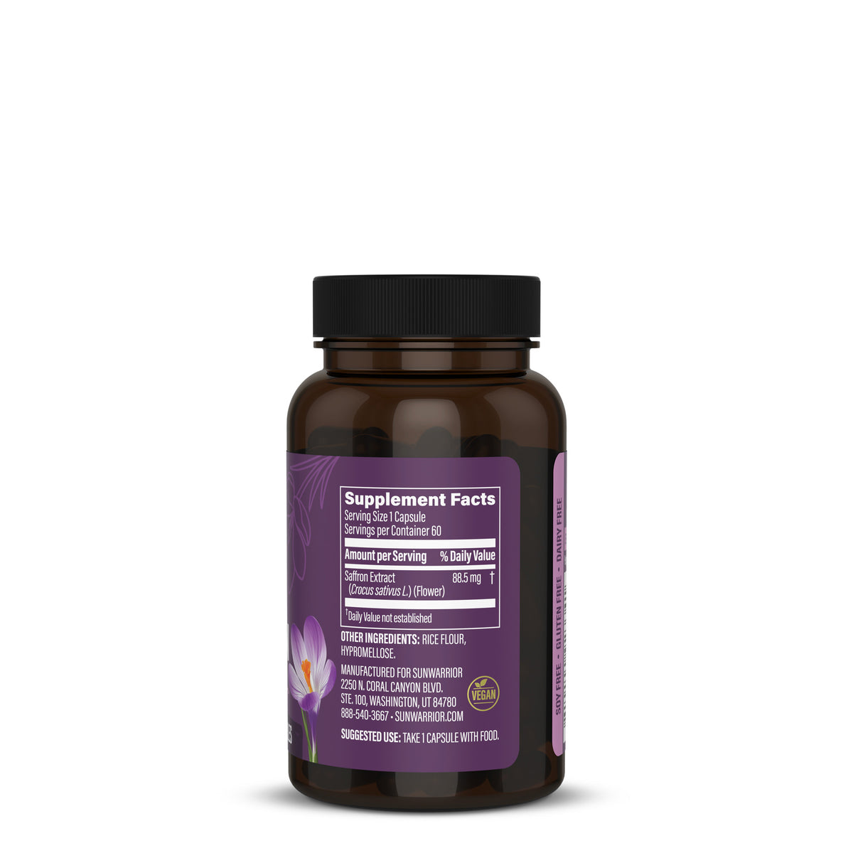 Saffron Extract Capsules Superfood Supplements Sunwarrior