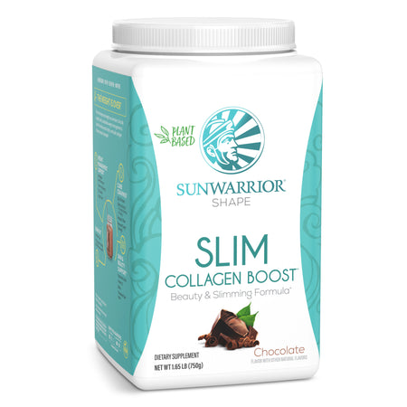 SLIM Collagen Boost - Chocolate Plant-based Protein Sunwarrior 30 Servings
