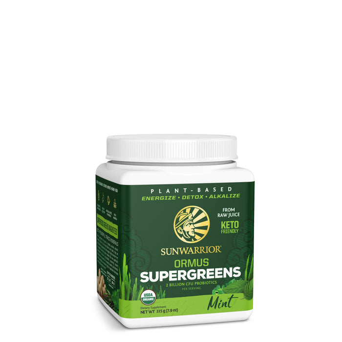SuperGreens 225g Mint ThreeQuarter