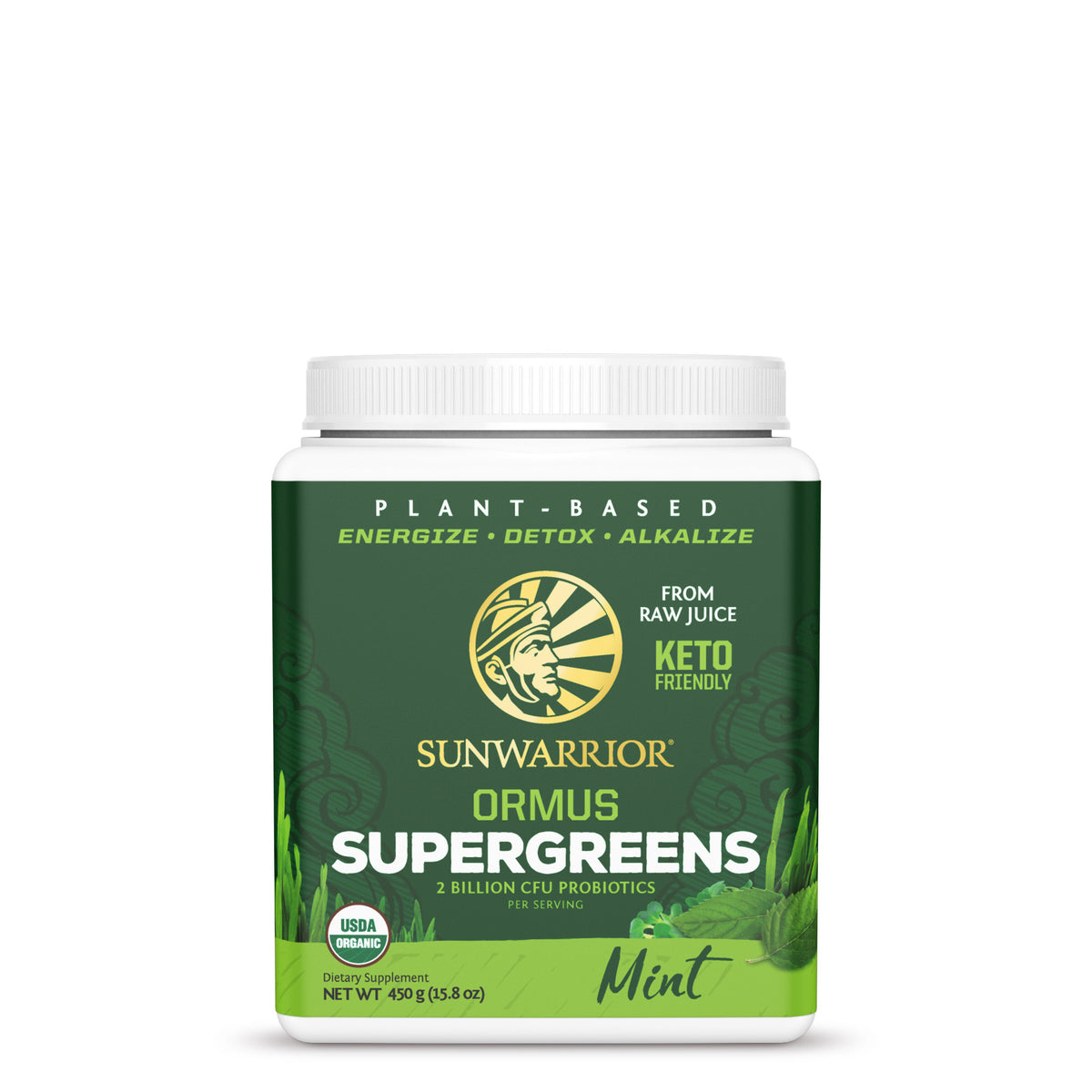 SuperGreens 450g Mint Front