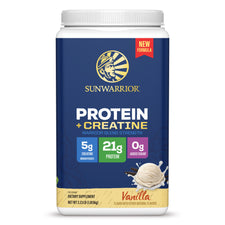 Protein for Strength with 5g Creatine - Warrior Blend Vanilla Plant-based Protein Sunwarrior