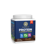Protein for Strength with 5g Creatine - Warrior Blend Chocolate Plant-based Protein Sunwarrior 14 Servings