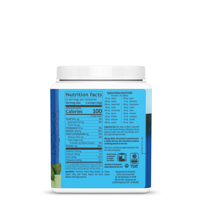 WarriorBlend 375g Unflavored Right