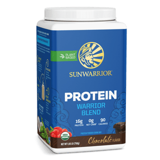 Warrior Blend Organic Protein - Chocolate Plant-based Protein Sunwarrior 30 Servings