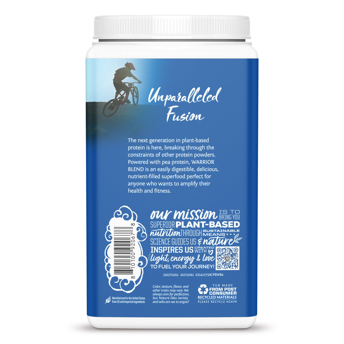 Warrior Blend 750g ChocPB Back