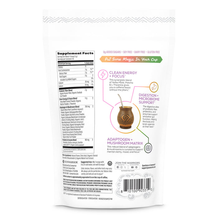 Yerba Mate + Matcha Clean Energy Superblend – Rainbow Sherbet Sunwarrior